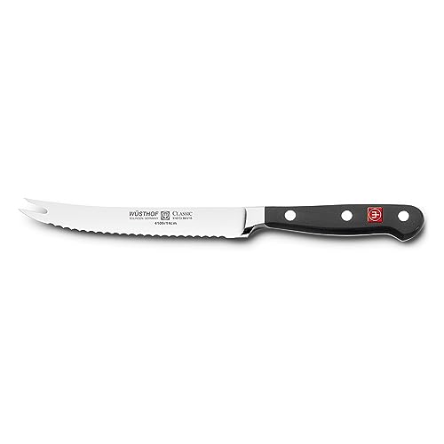 Wüsthof CLASSIC Tomato Knife, One Size, Black, Stainless Steel