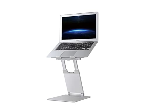 UPERGO Aluminum Laptop Stand with Swivel Base(AP-2S), Silver