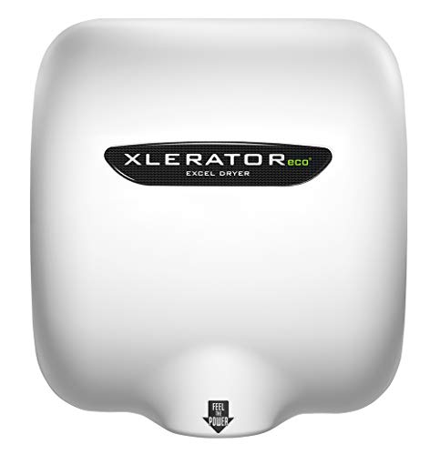 XLERATOReco XL-BW-ECO 1.1N High Speed Commercial Hand Dryer, Excel Dryer, White Thermoset Cover,...