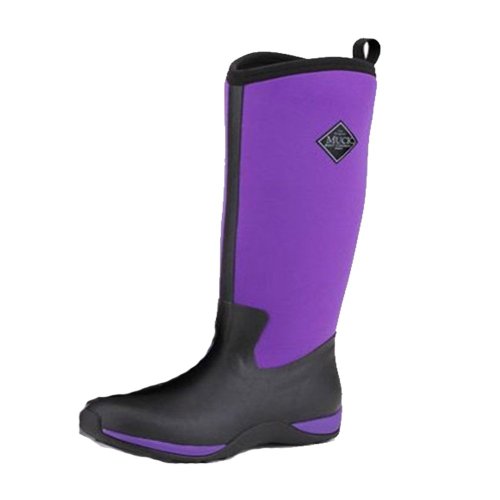 Muck Arctic Adventure Tall Rubber Women's Winter Boots, 9 M US, Black/Purple