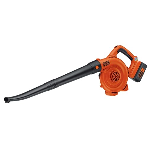 BLACK+DECKER 40V MAX Cordless Blower, Hard Surface Sweeper, Variable Speed Up To 120 MPH, with...