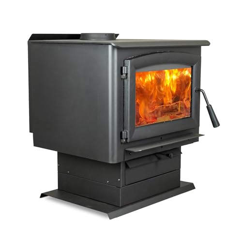 Ashley Hearth AW2520E-P 2,500 Sq. Ft. EPA Certified Pedestal Wood Burning Stove