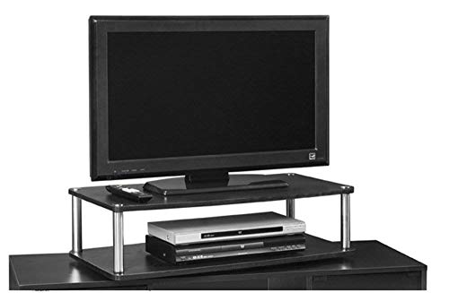 Convenience Concepts Designs2Go XL 37 inch Double Tier Swivel Riser, Black