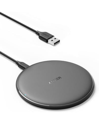 Anker 313 Wireless Charger (Pad), Qi-Certified, 10W Max Fast Charging for Samsung, Compatible with...