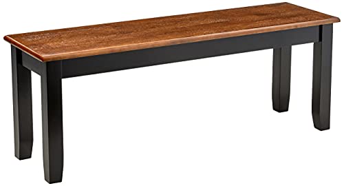 Boraam Bloomington Bench, Black/Cherry