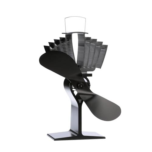 Ecofan AirMax, Classic Styled, Heat Powered Wood Stove Fan, 175 CFM, 812AMXBX, Large-Sized, 9'...