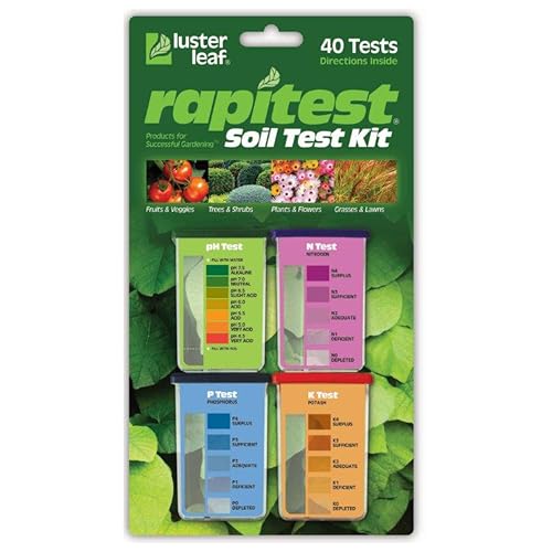 Rapitest Soil Test Kit for Gardens, Vegetables, Flowers and Lawns. USA designed and assembled soil...