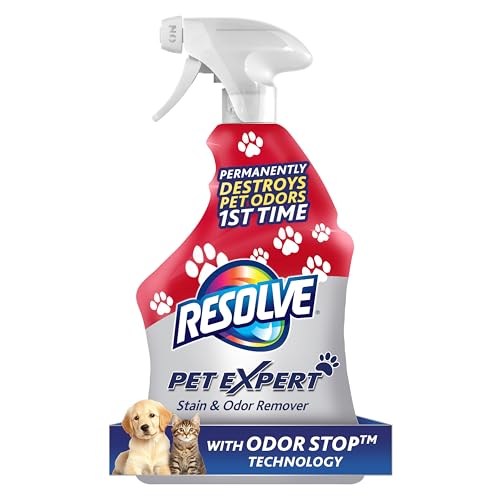 Resolve Pet Expert Stain and Odor Remover, Carpet Cleaner, Pet Stain and Odor Remover, Carpet &...