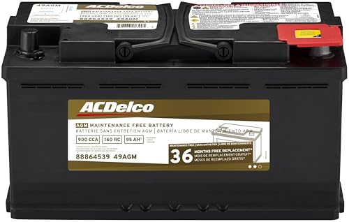 ACDelco Gold 49AGM (88864539) 36 Month Warranty AGM BCI Group 49 Battery