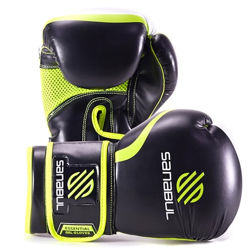 Sanabul Essential Gel Boxing Gloves for Men & Women, Kickboxing MMA, Muay Thai Gloves and Heavy Bag...