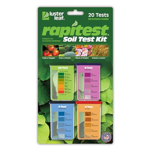 Rapitest Soil Test Kit for Gardens, Vegetables, Flowers and Lawns. USA designed and assembled soil...