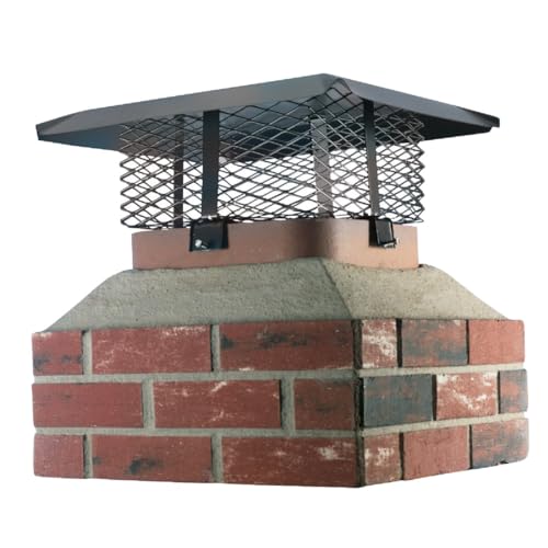 HY-C SCADJ-L Shelter Adjustable Clamp On Single Chimney Cover, Fits Outside Various Sizes of...