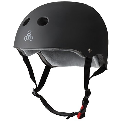 Triple Eight Certified Sweatsaver Helmet for Skateboarding, BMX, Roller Derby, Roller Skating,...