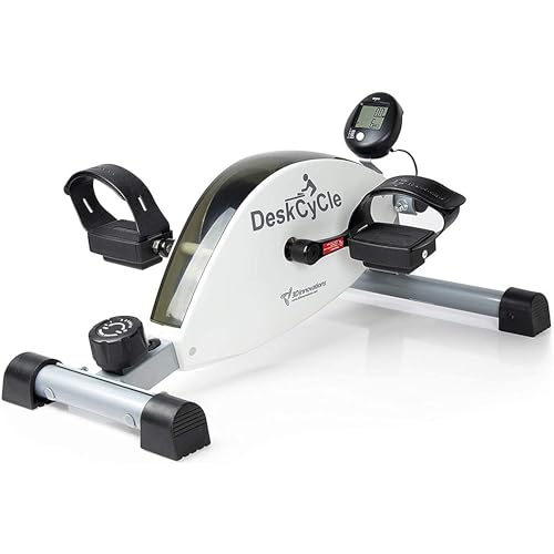 DeskCycle Under Desk Bike Pedal Exerciser with Standard Height - Stationary Bikes for Home & Office...