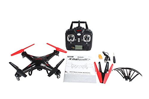 SYMA X5C 2.4 GHZ 4 Channel RC Remote Control UFO Drone Quadcopter with HD Video/Camera [RX Aerio...