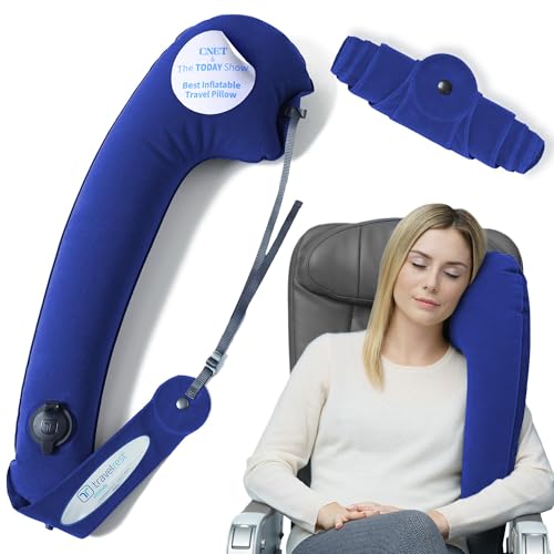TRAVELREST Ultimate Inflatable Travel Neck & Body Pillow - Travel Essentials, Comfort and Upper Body...