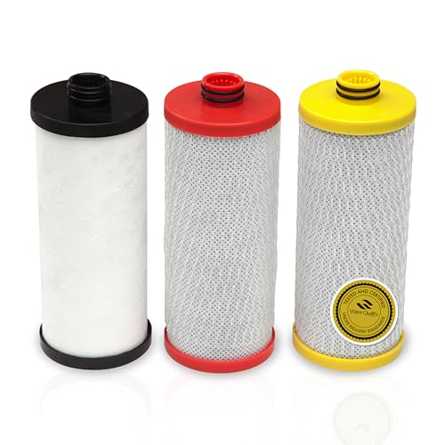 Aquasana Replacement Filter Cartridges | Fit Claryum 3-Stage Under Sink Water Filter | WQA Certified...