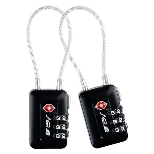 TSA Accepted Luggage Travel Lock, Set-Your-Own Combination Lock for School Gym Locker, Luggage...
