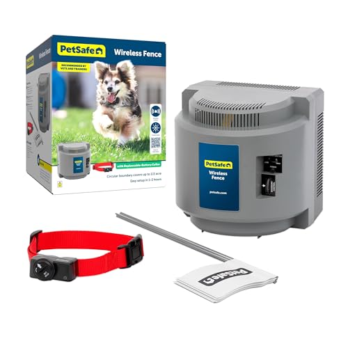 PetSafe Wireless Pet Containment System - Original Wireless Electric Fence for Dogs - Covers Up to...