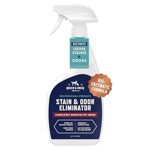 Rocco & Roxie Supply Co. Stain & Strong Odor Eliminator, Enzyme Cleaner, Pet Odor Eliminator for...
