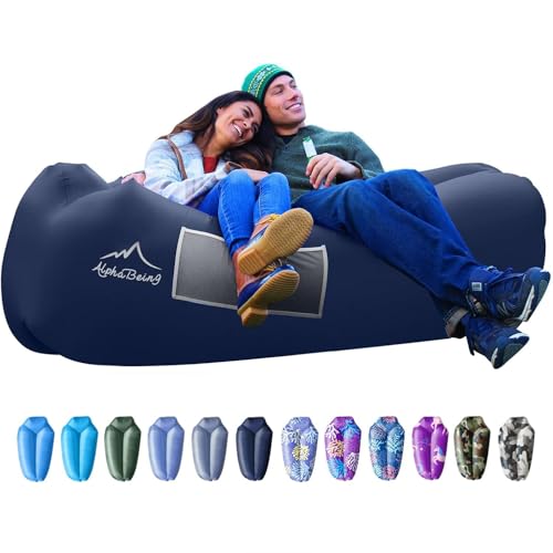 AlphaBeing Inflatable Lounger Beach Chair Accessories, Air Sofa Hammock Inflatable Couch for Camping...