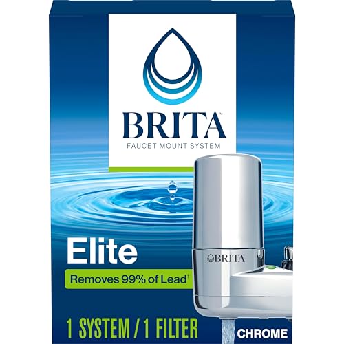 Brita Faucet Mount Water Filter for Sink, Removes 99% of Lead, Elite Filtration System, Includes 1...