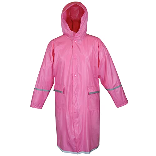 Maypes Kids Raincoat with Reflector - Unisex Vinyl Rain Jacket with Snap Closure - Rain Coats for...