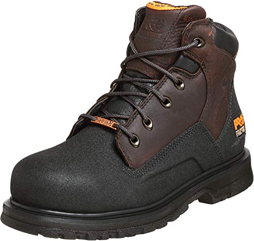 Timberland PRO Men's Powerwelt 6 Inch Steel Safety Toe Waterproof Industrial Work Boot, Dark Brown,...