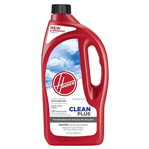 Hoover Clean Plus Carpet Cleaner and Deodorizer Solution, 32 oz., Fresh Linen Scent, Clean Plus...