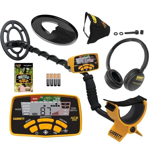 Garrett ACE 300 Metal Detector for Adults - Made in The USA - Waterproof Coil and Headphone Plus...