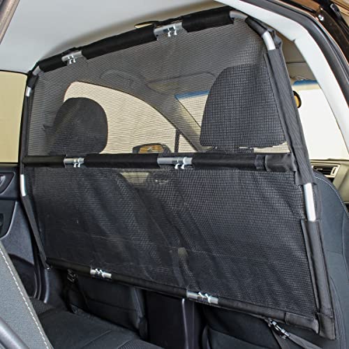 Bushwhacker Deluxe Dog Barrier 56' Wide for Trucks, Large SUVs, Full-Sized Sedans – Backseat...