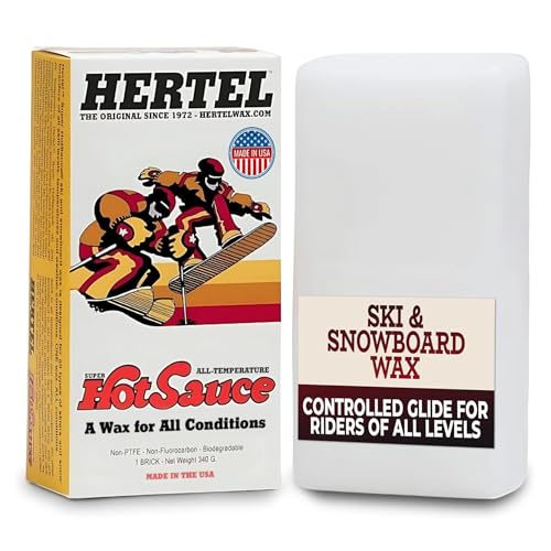 Hertel Super HotSauce All Temperature Ski and Snowboard Wax - Easy to Apply, Rub On or Iron On Hot...